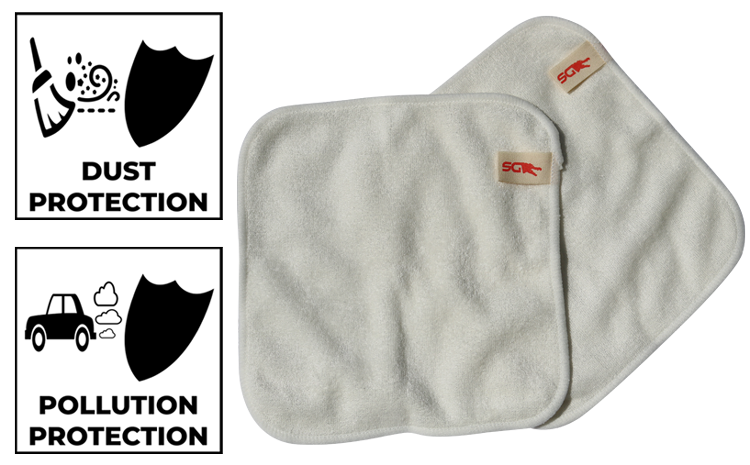 Multiuse Fabric Cloth Face Mask Filteres with Slick Neck Gaiter