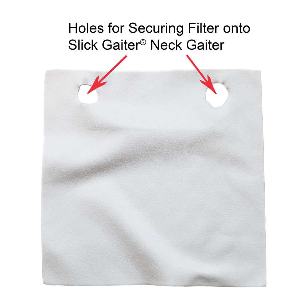 Neck Gaiter Filter Secure Use with Slick Gaiter Neck Gaiter